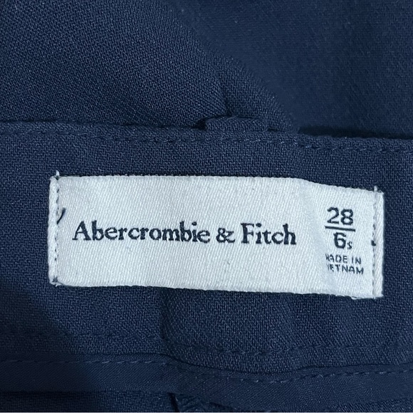 Abercrombie & Fitch Tailored Relaxed Straight Pant Trousers Size 28 / 6 Short - Picture 8 of 10